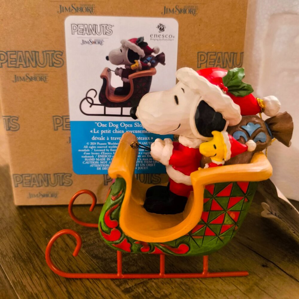 Jim Shore Santa Peanut Snoopy Christmas